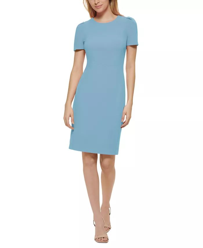 Women's Short-Sleeve Sheath Dress | Macy's