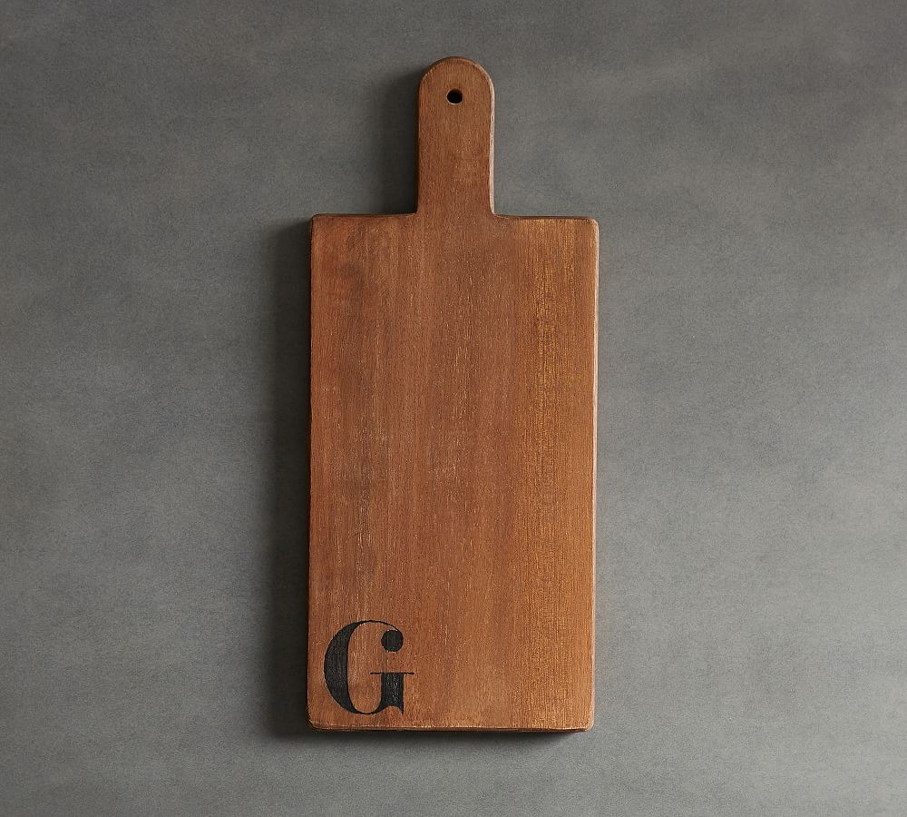 Alphabet Mango Wood Cheese & Charcuterie Board | Pottery Barn (US)