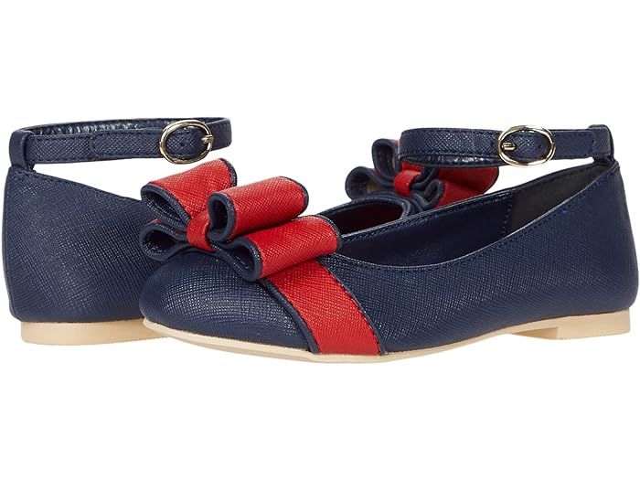 Janie and Jack Contrast Bow Flat (Toddler/Little Kid/Big Kid) | Zappos