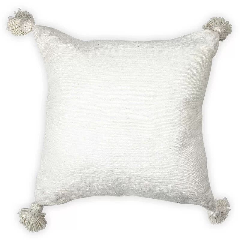 Metcalf Tassels Cotton Indoor/Outdoor Reversible Throw Pillow | Wayfair North America