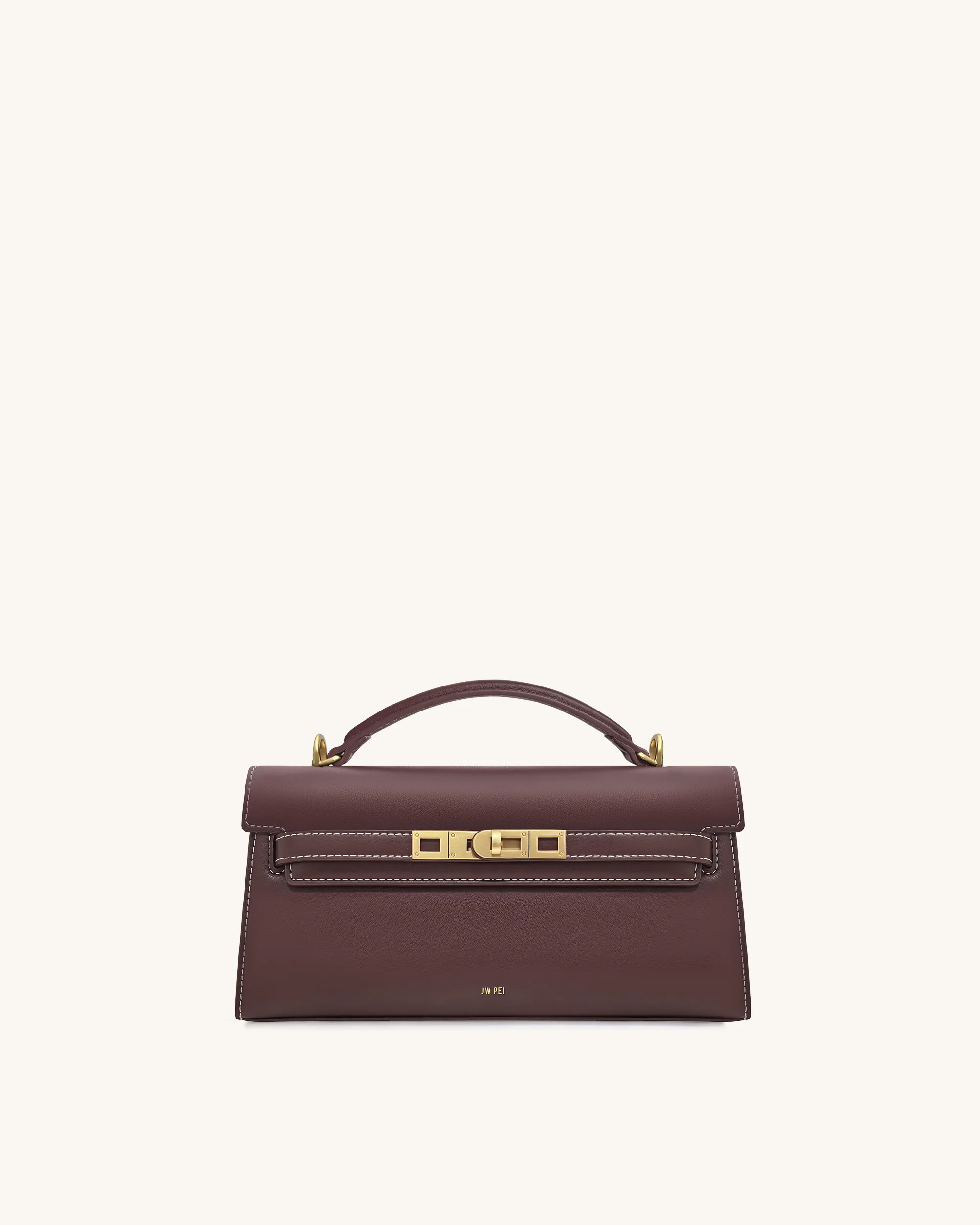 Noor Top Handle Bag - Reddish Brown | JW PEI US