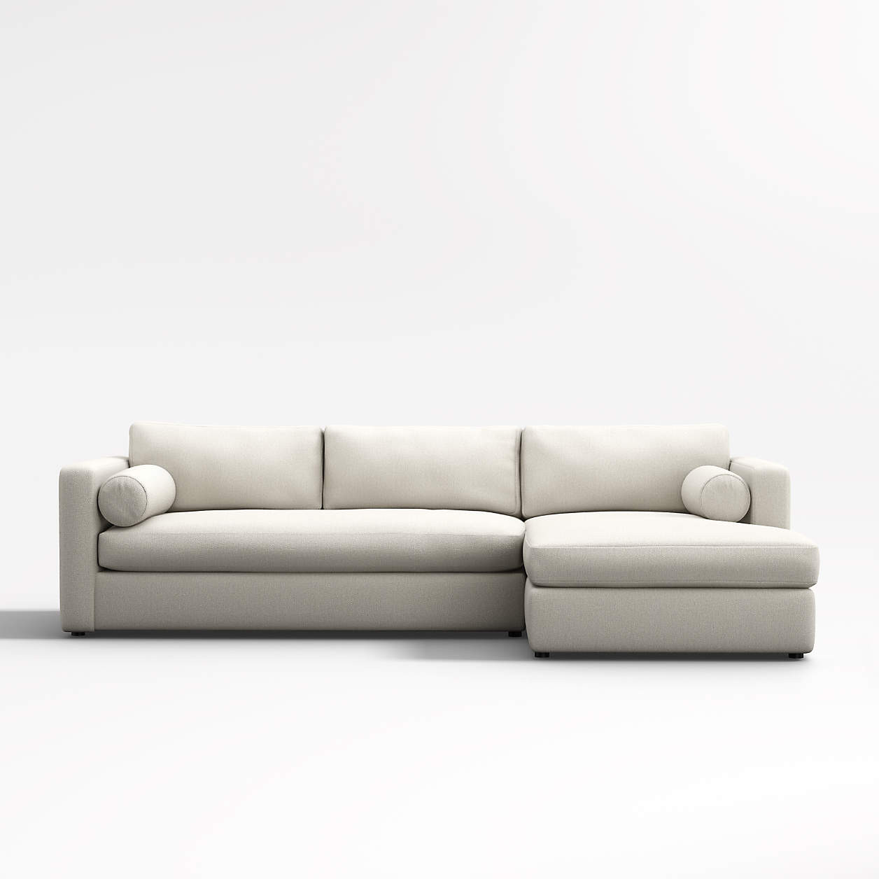 Aris 2-Piece Right-Arm Chaise Sectional Sofa + Reviews | Crate & Barrel | Crate & Barrel