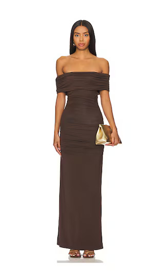 Whittney Maxi Dress in Espresso Brown | Revolve Clothing (Global)