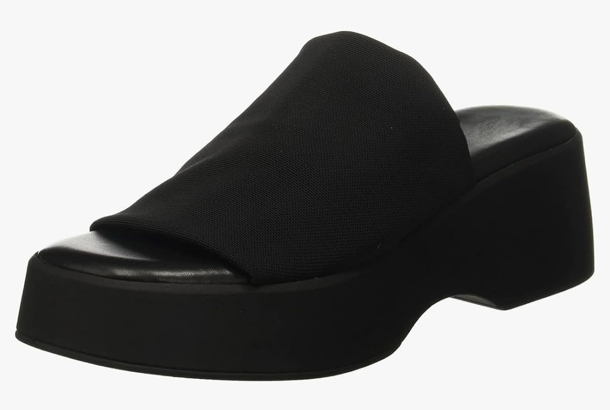 Minshluu Womens Wedge SIides Sandals Platform Open Toe Slip On Elastic Band Wedges Shoes | Amazon (US)