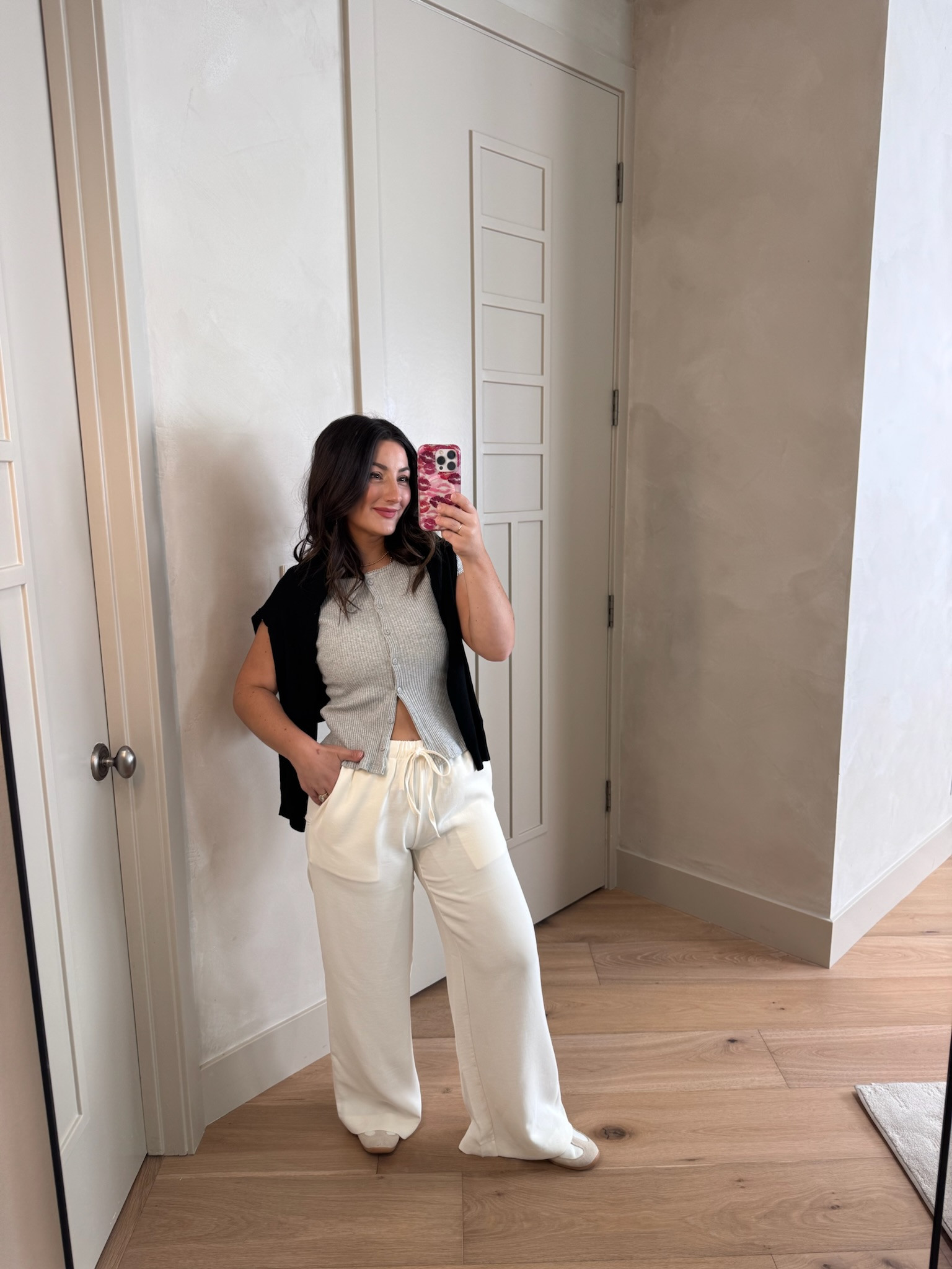 Love this layered look with a button top, cardigan over the shoulder and white pants! 

I’m 5’0” 140lbs wearing a size small 27.5” inseam in the pants and size small in the cardigan and top

Petite friendly fashion

#LTKootd #LTKSaleAlert #LTKPetite