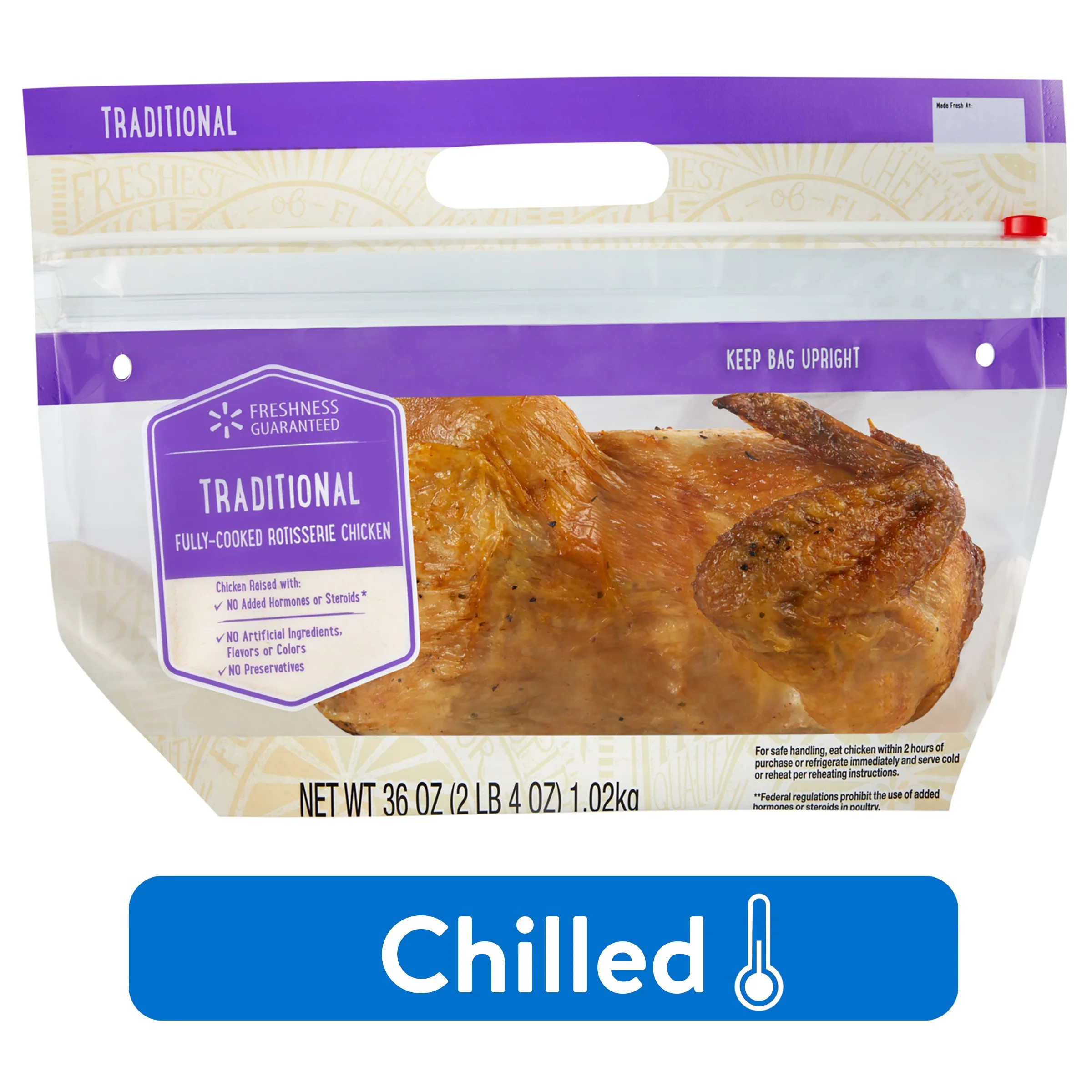 Freshness Guaranteed Traditional Rotisserie Chicken, 36 oz (Chilled) | Walmart (US)