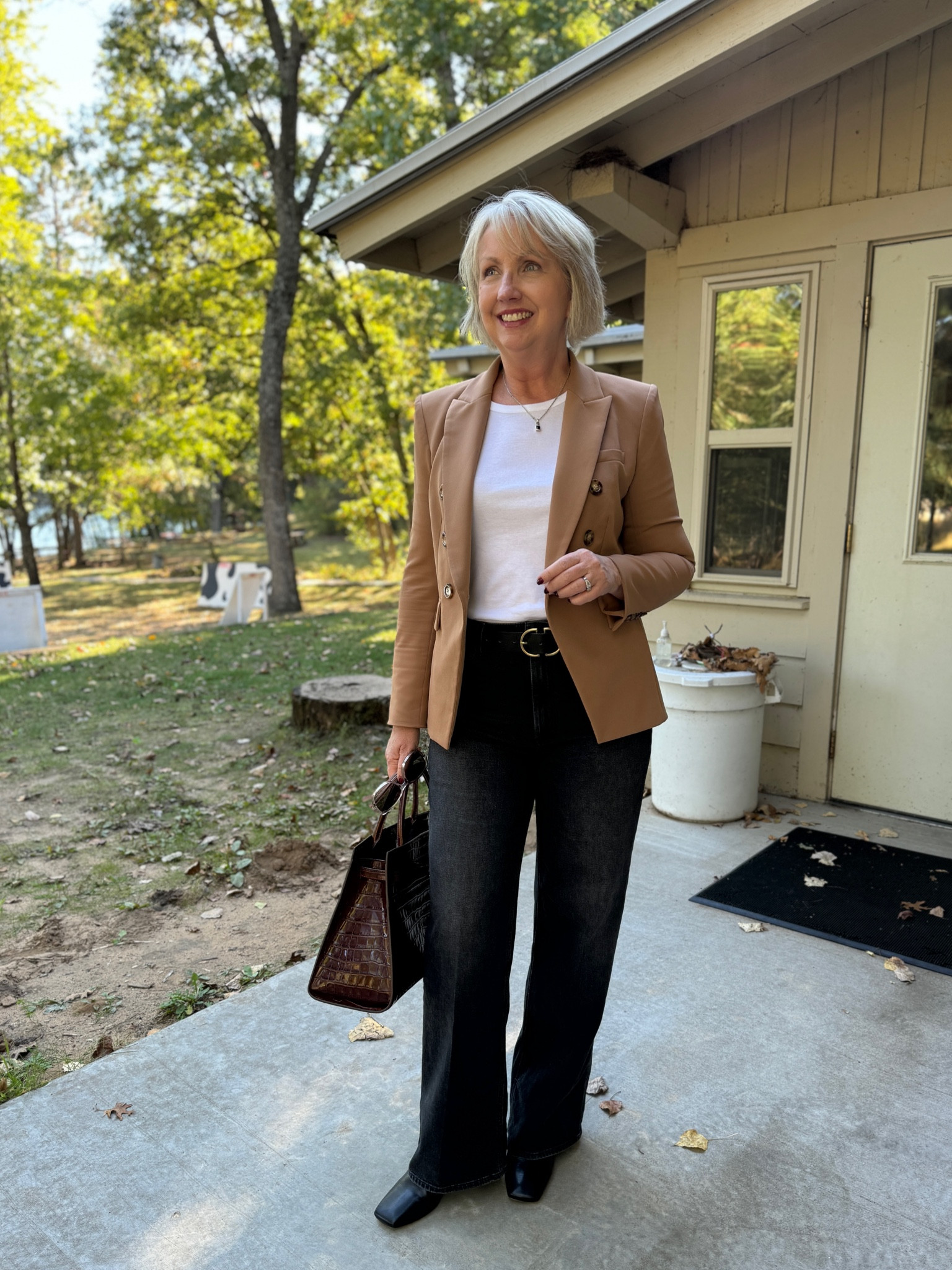 Here is an elevated look that I wore to speak at a women’s retreat. ✨🍂 

My Veronica Beard Blazer is a few years old, but I’ve linked similar options for you to shop  

#LTKStyleTip #LTKSeasonal #LTKOver40