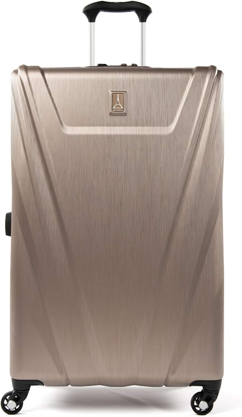 Travelpro Maxlite 5-Hardside Spinner Wheel Luggage, Brushed Champagne, Checked-Large 29-Inch | Amazon (US)
