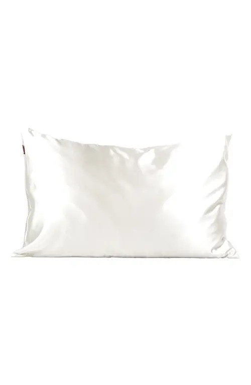Kitsch Satin Pillowcase in Ivory at Nordstrom | Nordstrom
