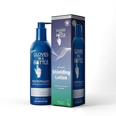Gloves In A Bottle Shielding Lotion – Non-Greasy, Hypoallergenic Cream for Eczema & Cracked Han... | Amazon (US)