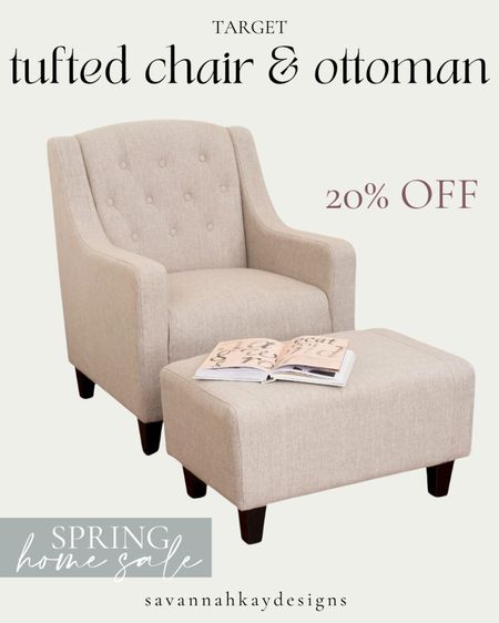 The price for this set is so good and it’s 20% off right now 

#target #homesale #chair #ottoman #furniture 

#LTKhome #LTKstyletip #LTKsalealert