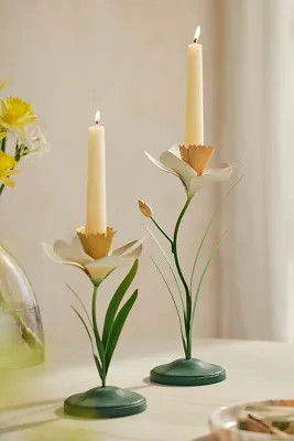 Daffodil Taper Holder | Anthropologie (US)