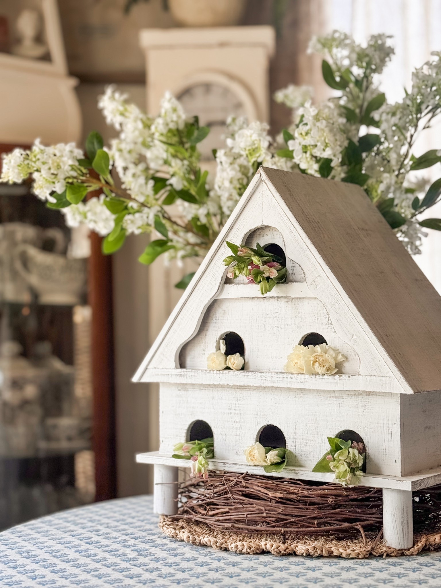 The sweetest little birdhouse decor! 🫶🏼

#LTKFindsUnder50 #LTKHome #LTKSeasonal
