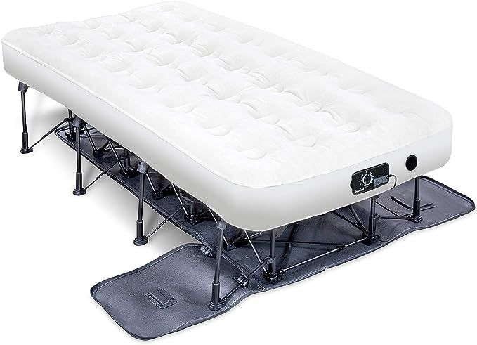 Ivation EZ-Bed (Twin) Air Mattress with Frame & Rolling Case, Self Inflatable, Blow Up Bed Auto S... | Amazon (US)