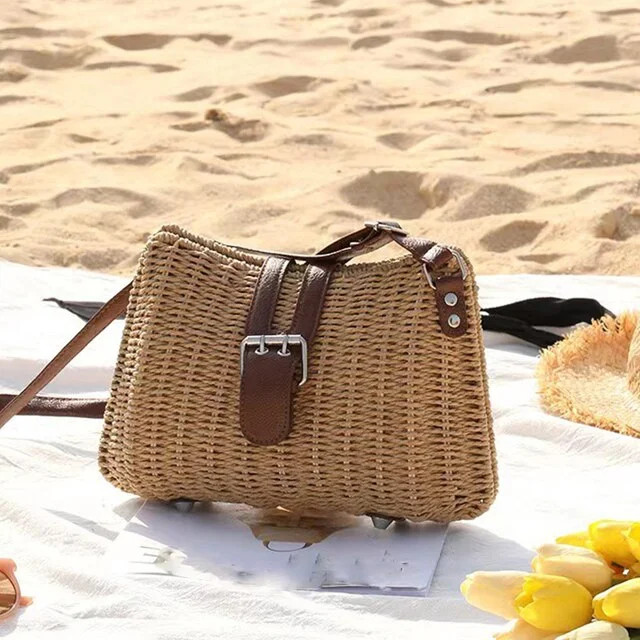 CoCopeaunt Summer Straw Bag Women Handmade Shoulder Armpit Bag Holiday Beach Bag Retro Ladies Und... | Walmart (US)