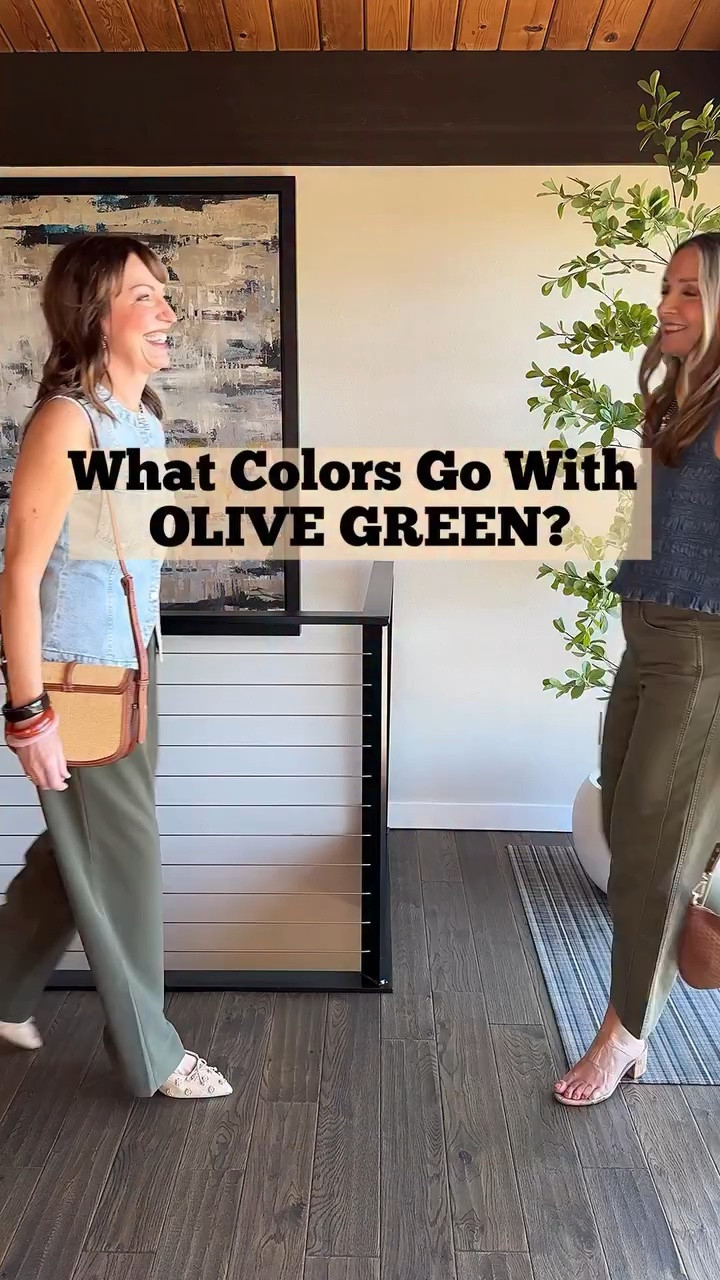 Comment SHOP for links!🔗 Must be following our account to receive this message!⚠️

We love olive pants! It’s a color that can be worn all year around, but we’re especially loving it this spring! It pairs so well with so many colors. Which color combo is your favorite? 

We linked several of our new spring tops and shoes for you to shop on our LTK! Hope this gives you some fun style inspo! We’re both 5’6” and wear small in tops and 26/27 in pants. 

HOW TO SHOP: 🛍️
—Comment SHOP for links sent to your DM
—Click the link in our bio to shop on our LTK
—Watch our stories for links! 

https://liketk.it/66eDX
#fashionover40 #over50style #styletips #howtostyle #springstyle 

Olive pants, denim top, spring tops, barrel pants, yellow sweater, spring shoes, flats, sandals, clog heels
