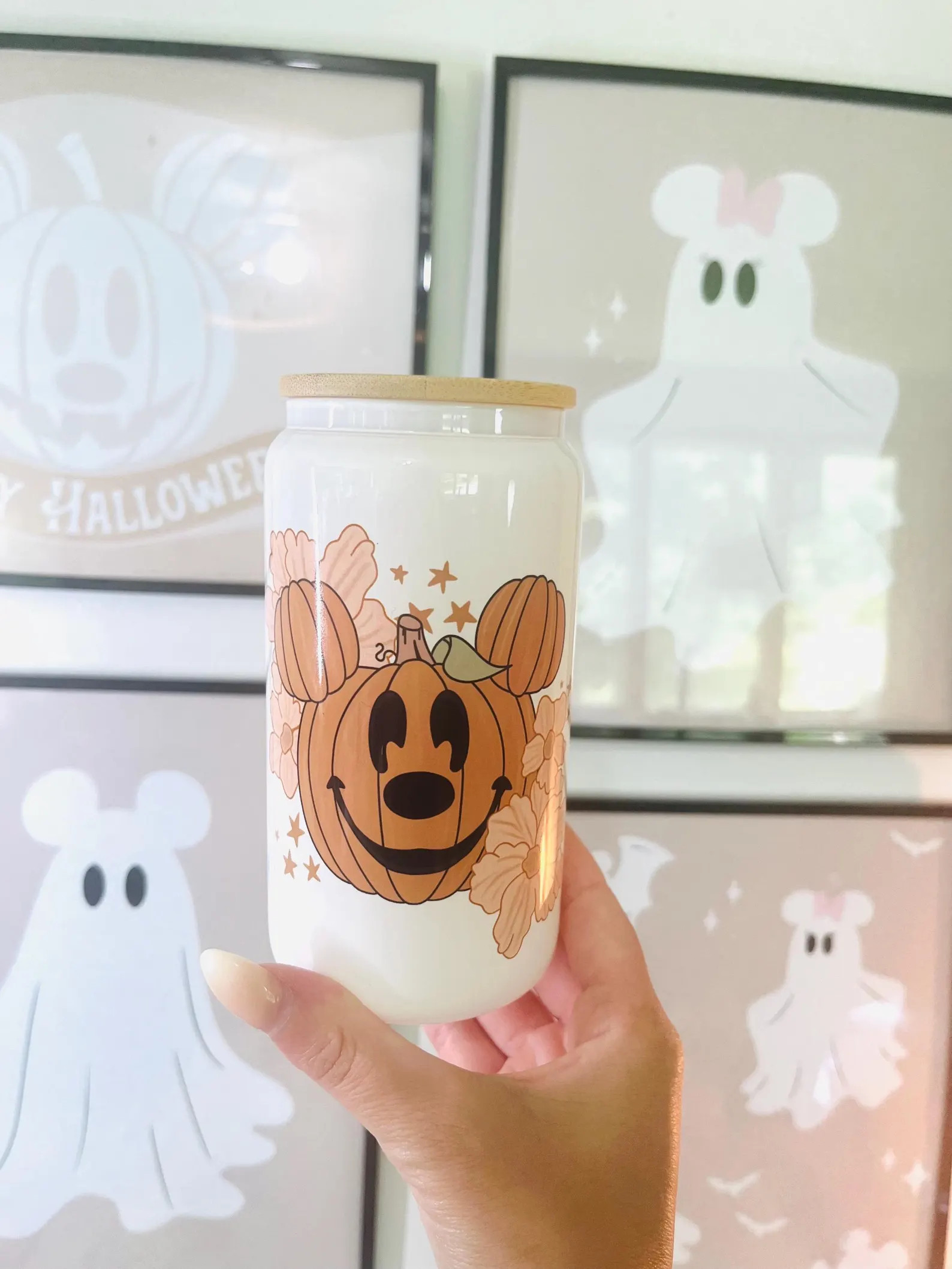 Magical pumpkin glass cup | Etsy (Global)