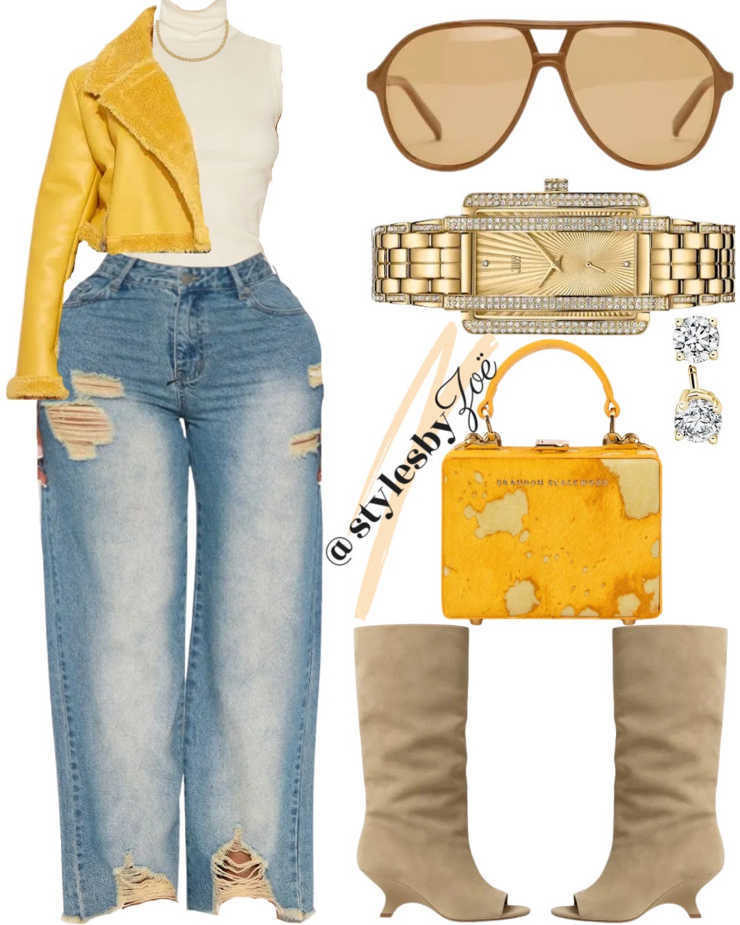 Non affiliate items: jacket & jeans- fashion nova, sunglasses-matt&nat

#LTKootd #LTKPlusSize #LTKSeasonal