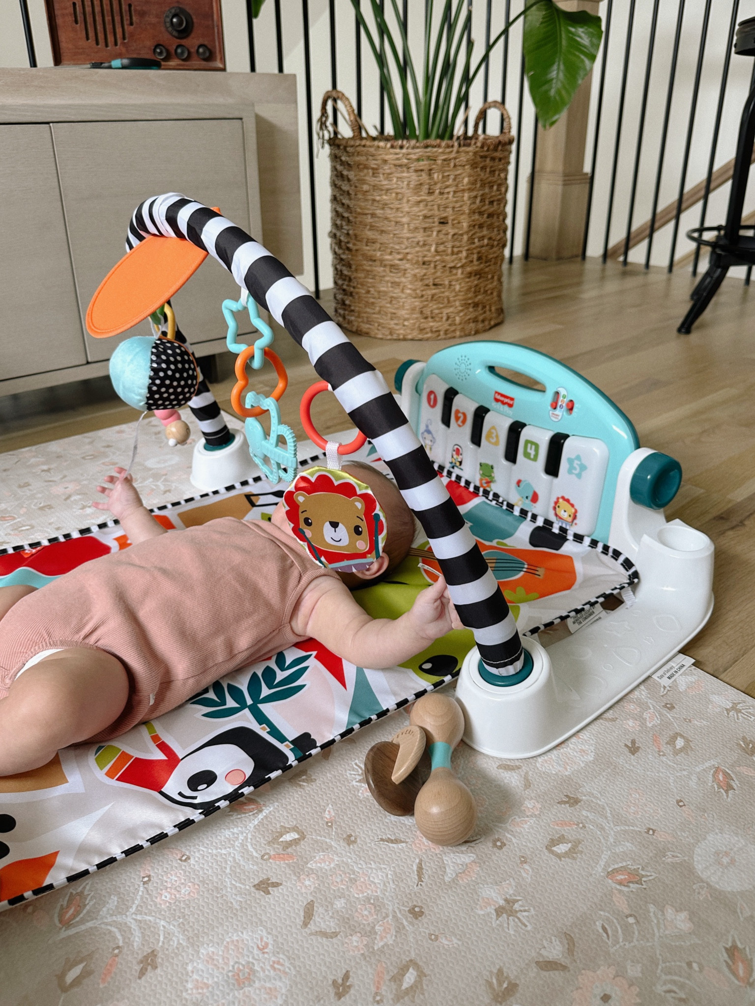Play mat for tummy time! It has 4 stages of play as they grow and develop & keeps Cecelia busy for a long time! Also only $40 🙌🏼

House of Noa play mat discount code: bychloewen10

New mom, first time mom, baby items, baby toys

#LTKBaby #LTKBump #LTKKids