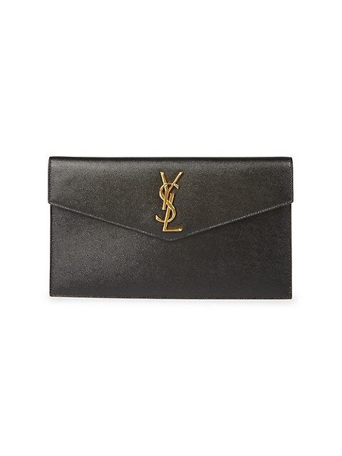 Uptown Leather Clutch | Saks Fifth Avenue