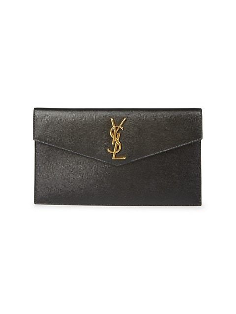 Uptown Leather Clutch | Saks Fifth Avenue