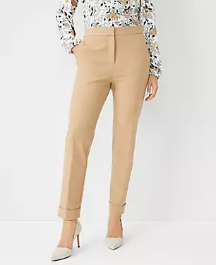 The Petite High Rise Eva Ankle Pant - Curvy Fit | Ann Taylor (US)