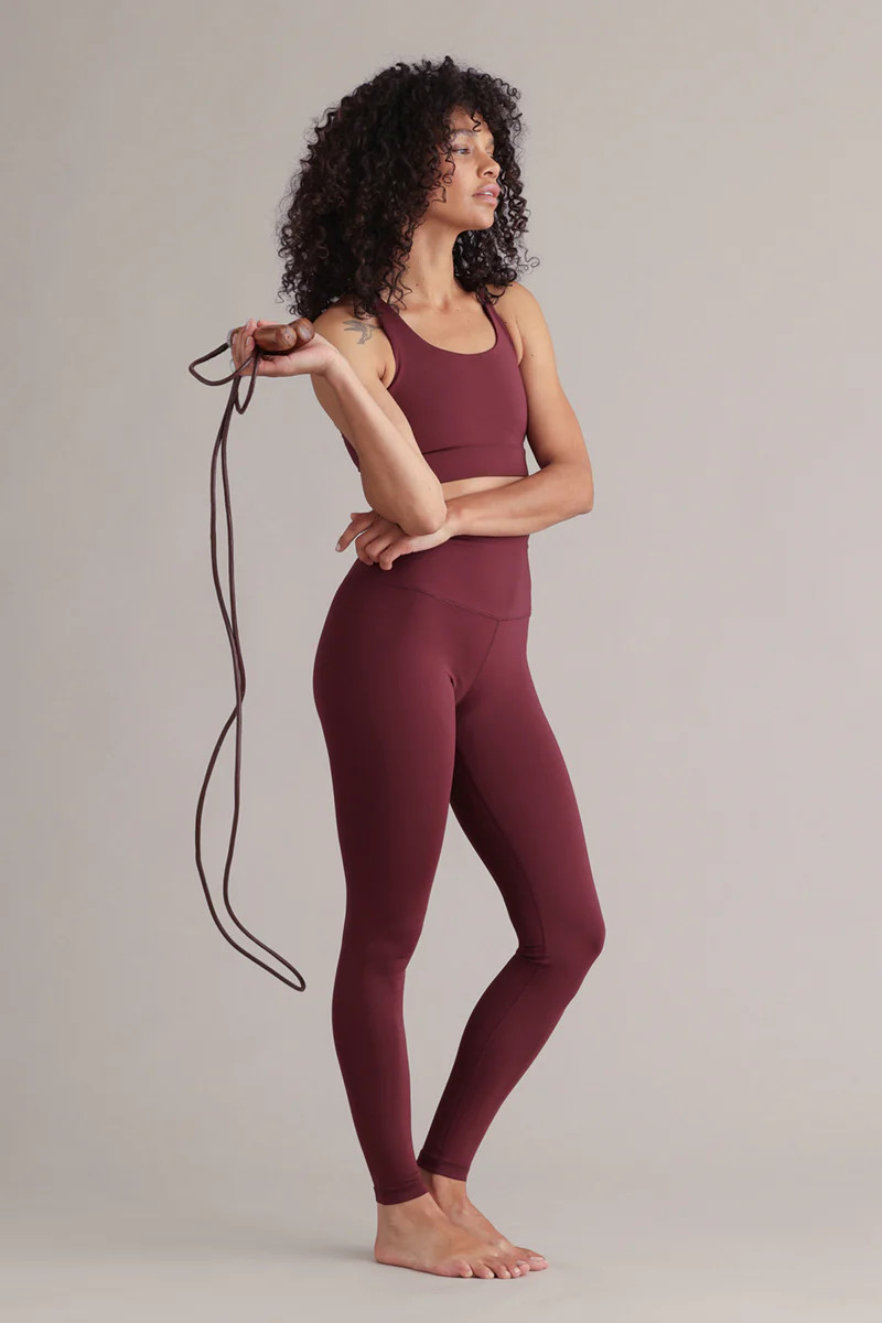 High-Waist Leggings Always Dressed Italian Plum | Italian Plum / XS | Hey Honey | Hey Honey Yoga DE