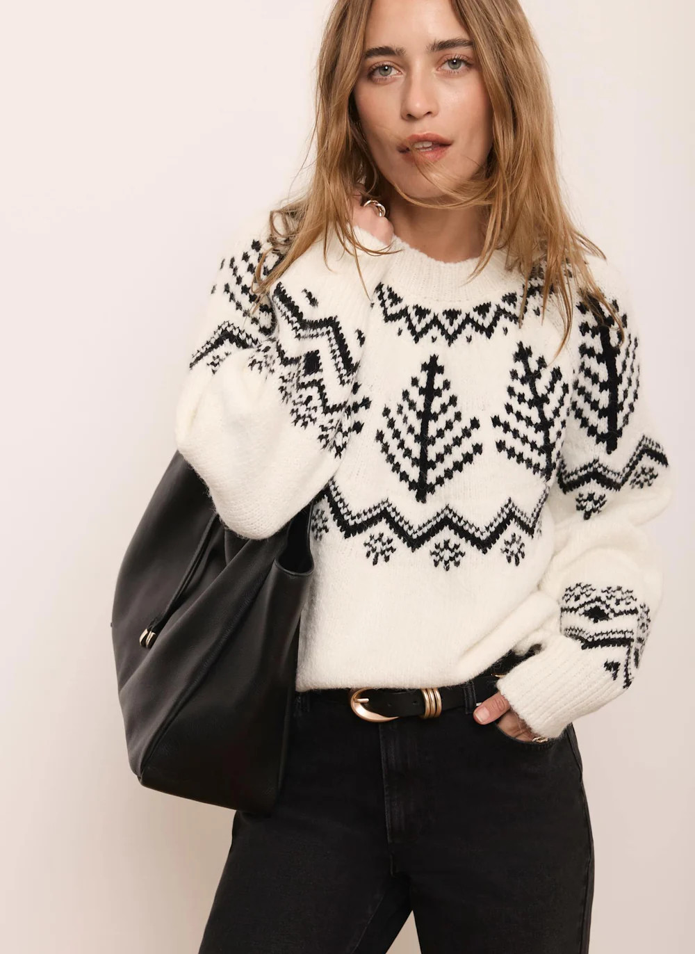Cream Fair Isle Jumper | Mint Velvet