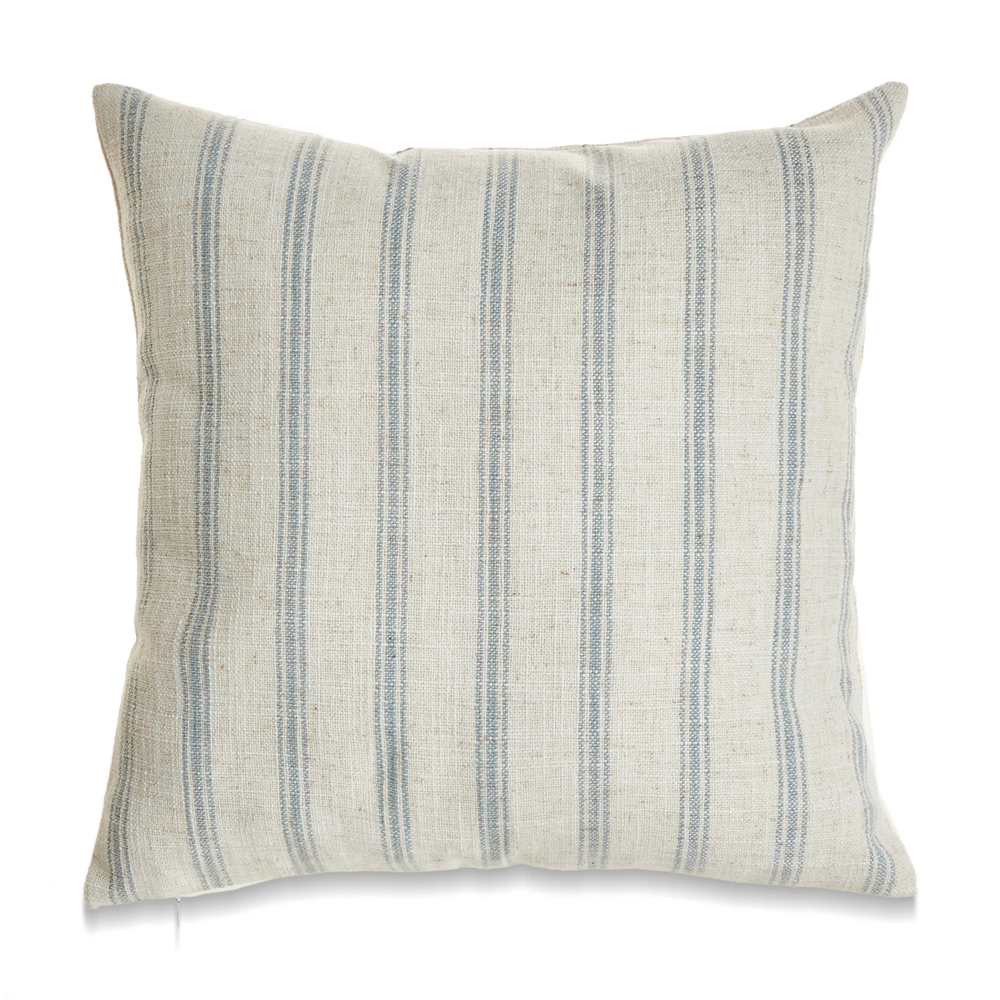 French Stripe Striped Linen Reversible Pillow Cover | Wayfair North America