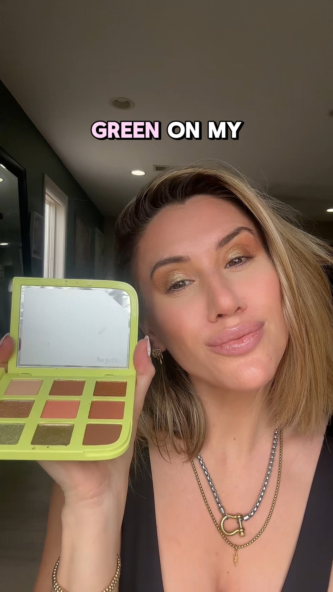 Creating this pretty neutral eyeshadow look with a pop of shimmery green with the Polite Society Beauty ‘Forget social media, I’m dope in real life’ makeup palette from Ulta
 What do you think of the final look?
 #makeup #Palette #eyeshadow #Eyeshadowpalette #eyeshadowlook #Makeuplook #festivalmakeup

#LTKFestival #LTKVideo #LTKbeauty