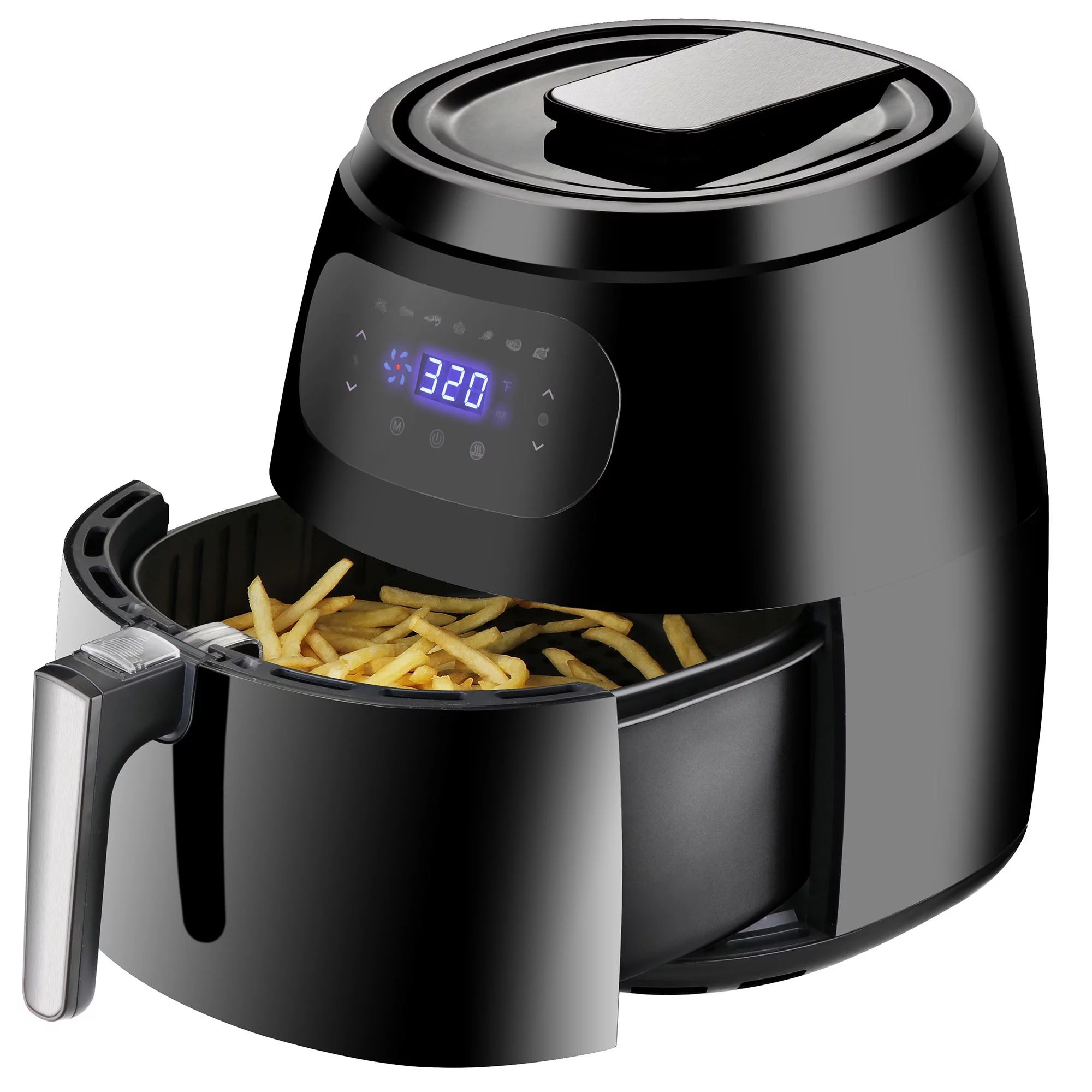7.6QT Deep 1700W Air Fryer LCD Screen Temperature Control Detachable Easy Cleaning Basket with 7 ... | Walmart (US)