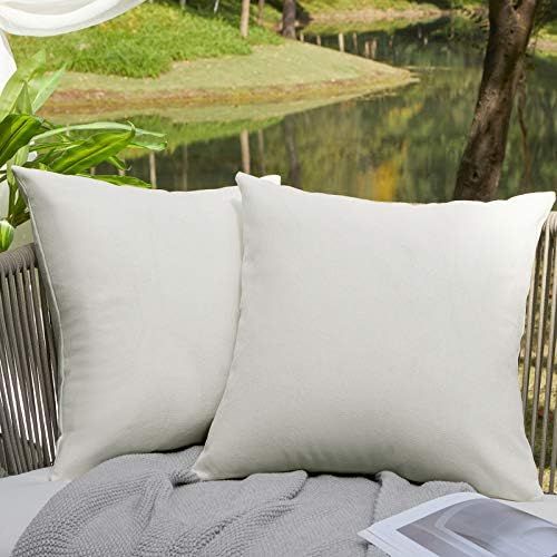 WAYIMPRESS Outdoor Pillows for Patio Furniture Waterproof Pillow Covers Square Garden Cushion Far... | Amazon (US)