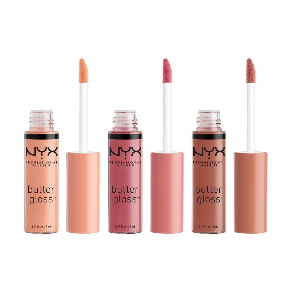 NYX Professional Makeup Butter Lip Gloss Trio | Target