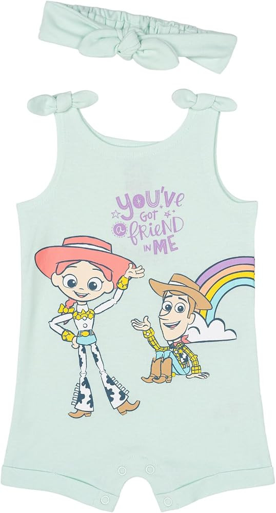 Disney Romper and Headband Outfit Set Newborn to Little Kid Sizes (Newborn - 5) | Amazon (US)