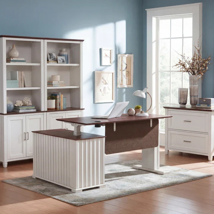 Executive Office Set：Ark ES Standing Desk, Chair & Storage - Ark+Storage | Eureka Ergonomic