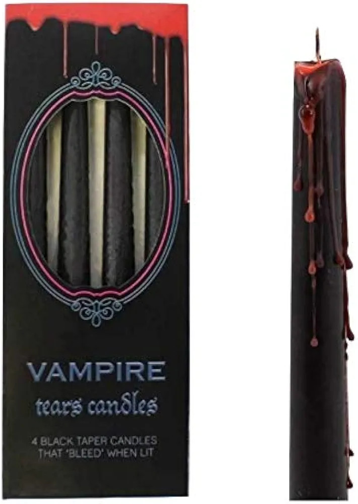 something different Vampire Tears - Juego de 4 velas sangrantes, rituales góticos para Halloween | Amazon (US)