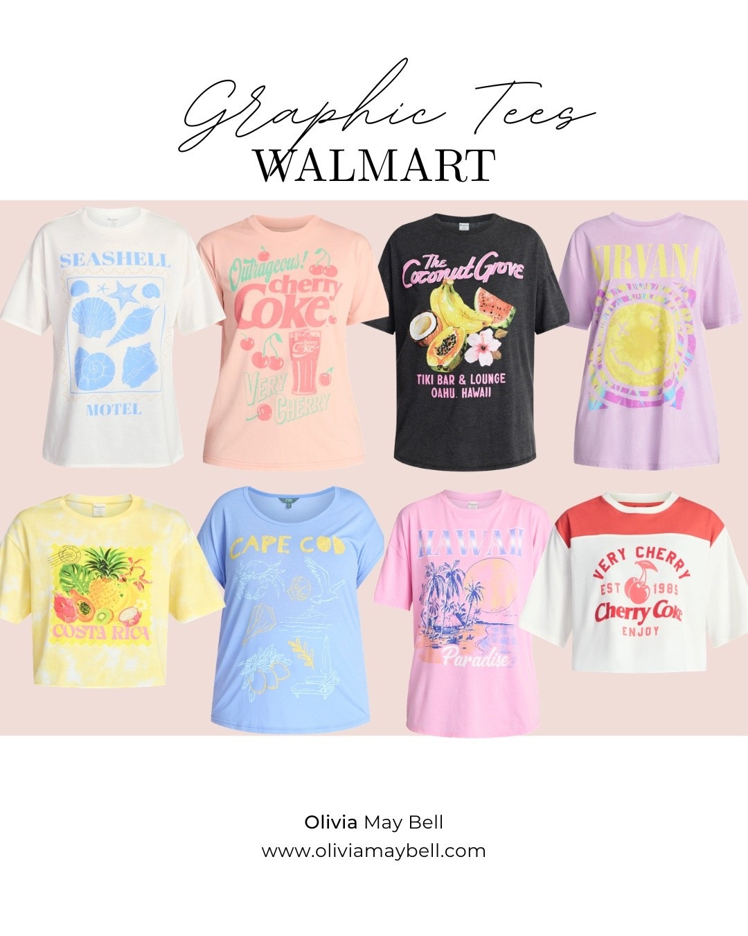 🌸 Snagged the cutest spring graphic tees from Walmart and I’m officially in my “throw on & go but still look cute” era 💅✨ Comfy, affordable, and low-key obsessed 🤩🙌🏻🌸 

#LTKMidsize #LTKSeasonal