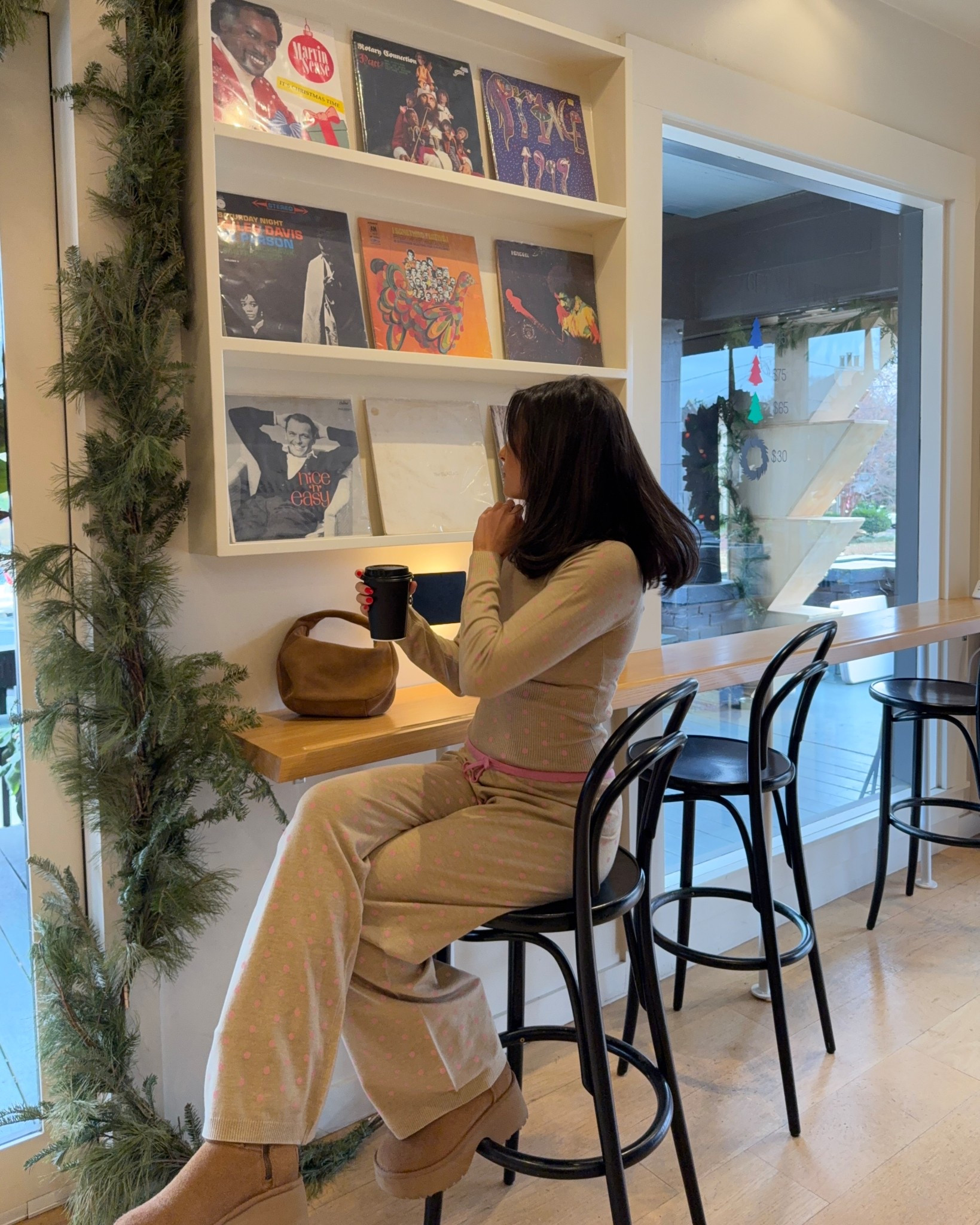 the softest & comfiest matching polka dot loungewear set from frankies bikinis 

#LTKootd