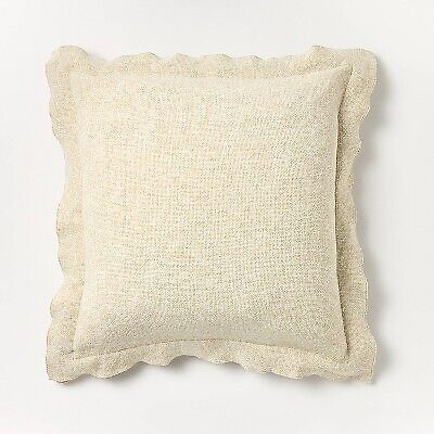 Oversized Heather Square Throw Pillow Cream - Threshold designed with Studio  | eBay | eBay US