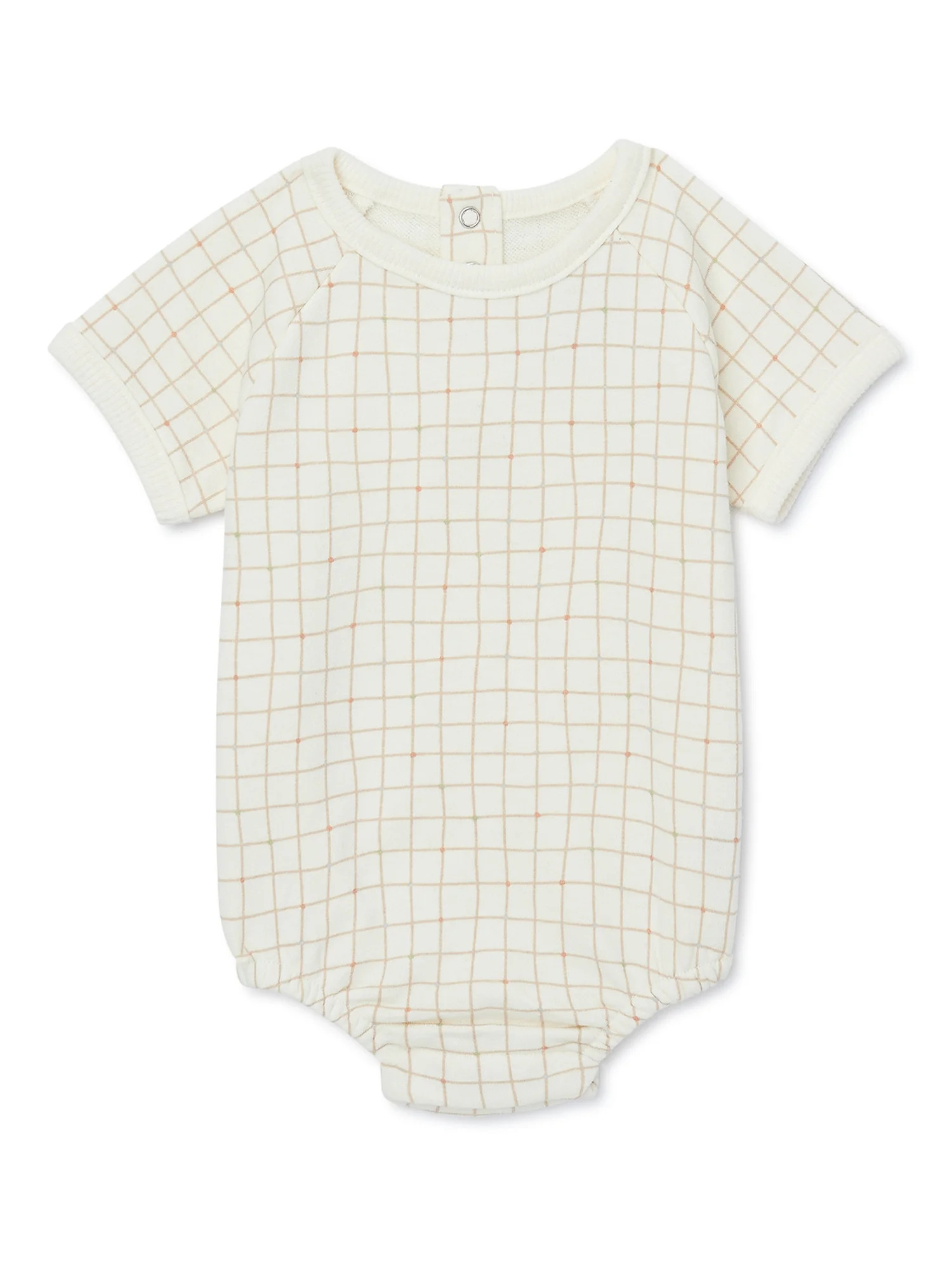 easy-peasy Baby Short Sleeve French Terry Print Bodysuit, Sizes 0-24 Months | Walmart (US)