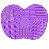 Silicone Makeup Brush Cleaning Mat Pad Makeup Brush Cleaner Glove Cosmetic Brush Cleaning Mat Portab | Amazon (US)