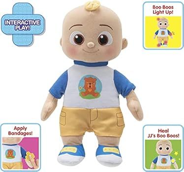 CoComelon Boo Boo JJ Deluxe Feature Plush - Includes Doctor Checkup Bag, Bandages, and Accessorie... | Amazon (US)