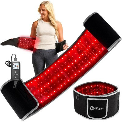 LifePro Red Light Therapy Belt – 660nm & 850nm Infrared Light Therapy Belt for Back, Belly & Hip, Adjustable Portable Red-Light Therapy Pad | Target