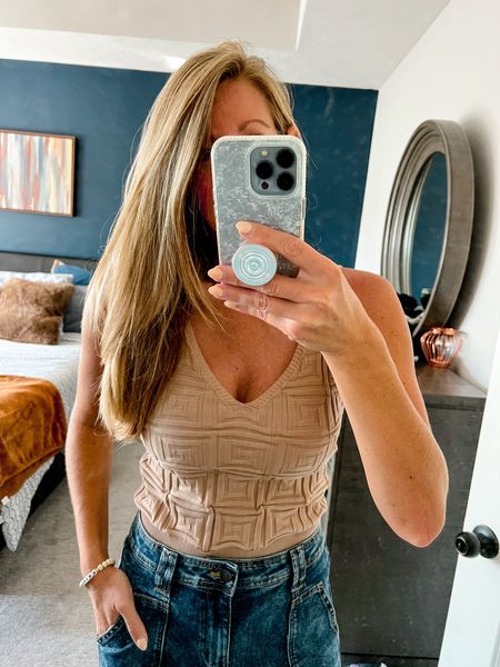 Getting ready for that spring weather! This outfit is a favorite of mine for a basic look. 
*wearing size small top and size 6 jeans 

#LTKSeasonal #LTKover40 #LTKSpringSale