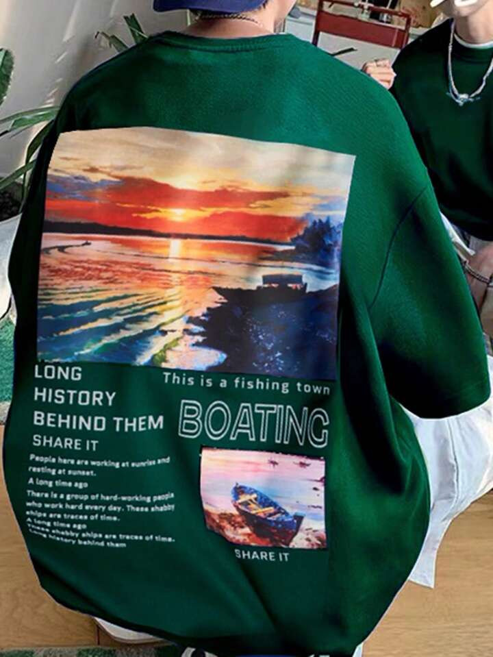 Manfinity EMRG Men Slogan Graphic Tee | SHEIN