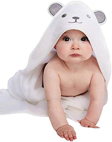 Bamboo Hooded Baby Towel - Softest Hooded Bath Towel with Bear Ears for Babie, Toddler,Infant - U... | Amazon (US)