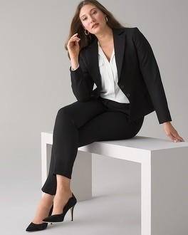 Curvy-Fit Comfort Stretch Slim Ankle Pants | White House Black Market