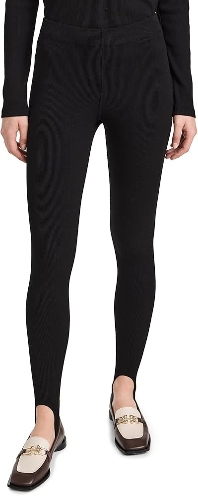 DONNI. Women's Rib Stirrup Leggings | Amazon (US)