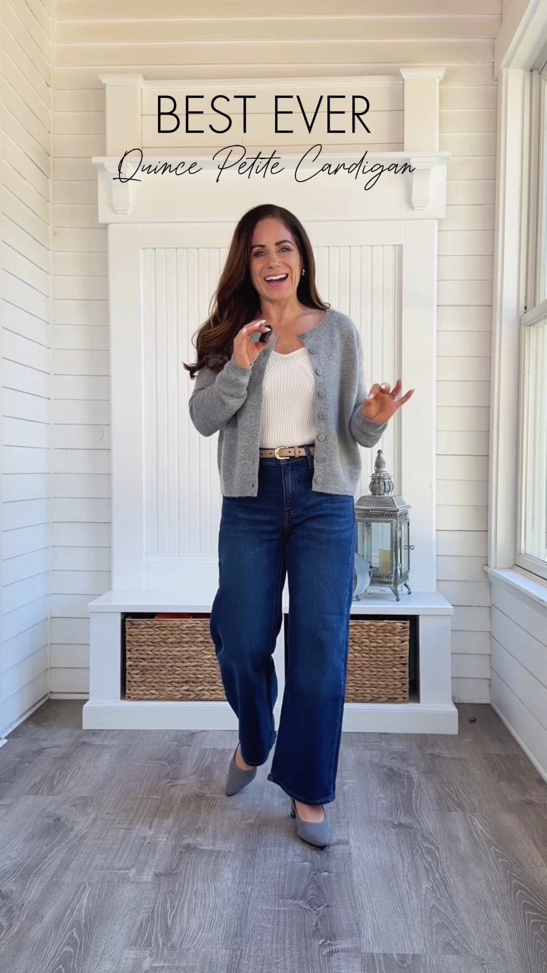 It’s a dream! Petites I have found THE cashmere cardigan we’ve been waiting for. This Mongolian Cashmere Cropped Cardigan from @Quince hits right where I want it to at 4’11 - and the quality is next level. Such softness against your skin. I’m wearing the XS. #QuincePartner

Fall sweaters, cashmere cardigan, casual fall outfits