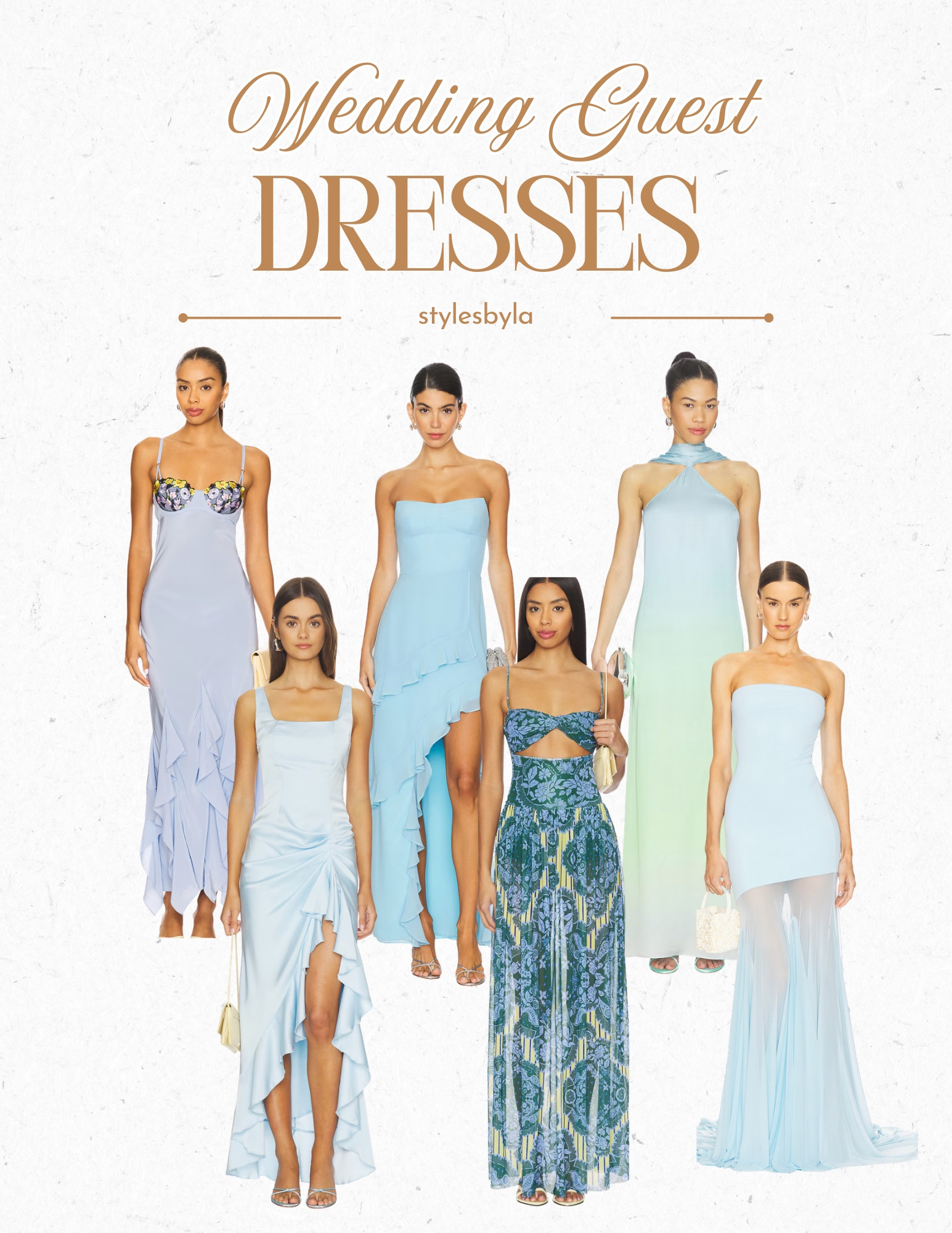 Soft, romantic, and effortlessly elegant 💙 This blue wedding guest dress edit features stunning maxi and formal styles in shades from baby blue to deep navy. Flowing fabrics, flattering cuts, and timeless silhouettes make these picks perfect for everything from beach ceremonies to upscale evening weddings. Whether you love a sleek satin moment or a breezy, feminine look, these dresses bring the perfect balance of classy and eye-catching. Pair with silver or nude heels and minimal jewelry for a polished, dreamy finish ✨ 

 #LTKootd #LTKSeasonal #LTKWedding